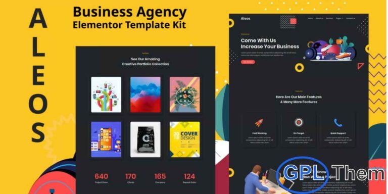 Aleos – Business Agency Elementor Template Kit Aleos is a modern and professional Elementor Template Kit designed for personal services, agencies, and business websites. Its clean and contemporary design helps you present your services in a professional and visually appealing way.