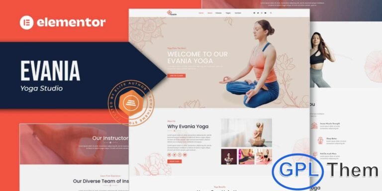 Evania – Yoga Studio Elementor Template Kit Evania – Yoga Studio Elementor Template Kit is thoughtfully designed for yoga studios, meditation centers, fitness classes, wellness retreats, and holistic lifestyle businesses. Perfect for showcasing Asana practices, yoga retreats, meditation programs, and inspirational wellness services, this template kit helps you build a calm, elegant, and professional online presence.