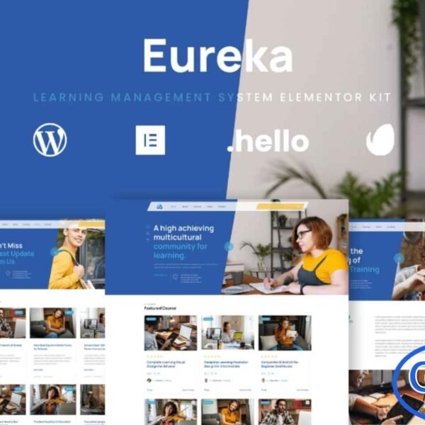 Eureka – Online Learning Elementor Template Kit Eureka is a modern and user-friendly Elementor Template Kit designed to help you build professional online learning and educational websites with ease. Ideal for e-learning platforms, training centers, digital course creators, coaching businesses, and academic institutions, this kit ensures a smooth and intuitive site-building experience using the Elementor Page Builder.