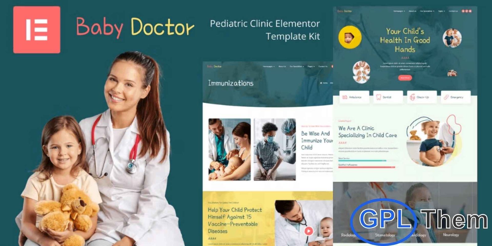 Baby Doctor – Pediatric Clinic Elementor Template Kit Baby Doctor – Pediatric Clinic Elementor Template Kit Baby Doctor is a premium Elementor Template Kit designed for pediatric clinics, child healthcare centers, and medical practices focused on children. Built with Elementor Pro, it offers a modern, professional design with intuitive navigation, engaging visuals, and informative content to create a seamless user experience.