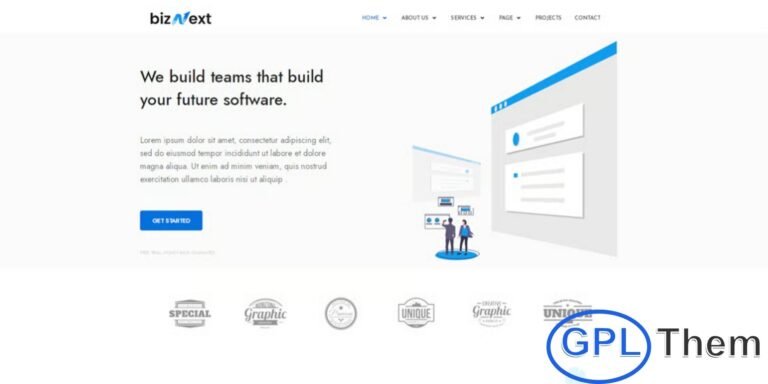 bizNext – Corporate Business Elementor Template Kit bizNext is a powerful and versatile Corporate Business Elementor Template Kit designed exclusively for companies, agencies, and modern digital brands. Perfect for SaaS businesses, software companies, cybersecurity firms, engineering services, eCommerce brands, merchandising companies, and other professional industries, this kit provides a clean and high-impact way to showcase your projects, services, and digital products.
