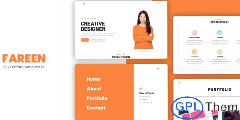 Farren – CV/Resume Elementor Template Kit Farren is a modern and professional Elementor Template Kit designed to help you build a standout CV or resume website with ease. Featuring a clean layout and fully responsive design, this kit offers all the essential page templates to showcase your skills, experience, and portfolio in a polished and engaging way.