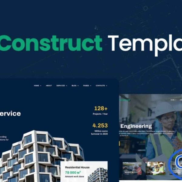 Axial – Construction Company Elementor Template Kit Axial Construct is a professional Elementor Template Kit designed for construction companies, architectural firms, and design agencies. Perfect for creating a modern and functional WordPress website, this kit is fully compatible with the Hello Elementor theme and most Elementor-supported themes.