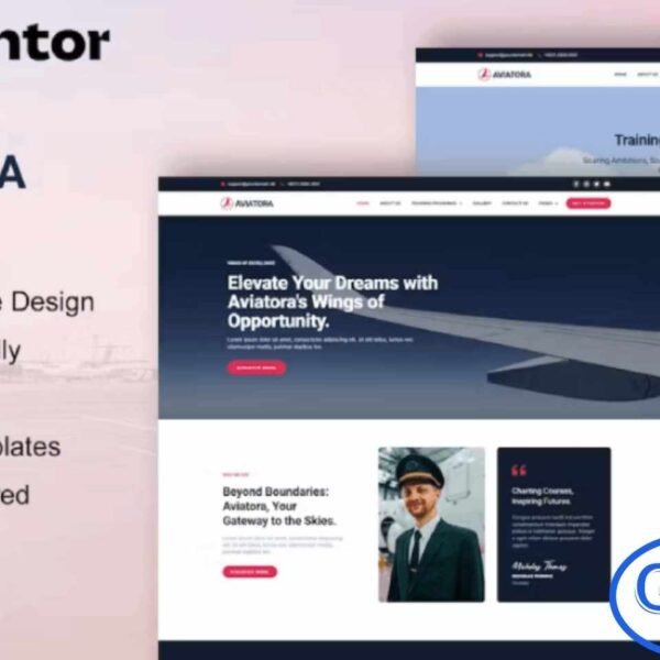 Aviatora – Aviation & Flight School Elementor Pro Template Kit Aviatora is a professional Elementor Pro Template Kit designed for aviation businesses, flight schools, and pilot training academies. With a clean, modern, and visually appealing design, it allows you to easily build websites for aviation services, pilot and cabin crew training, flight academies, or other aviation-related businesses.
