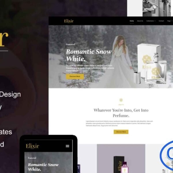 Elixir – Perfume Maker Elementor Template Kit Elixir is a sleek and modern Elementor Template Kit tailored for perfume makers and fragrance businesses. Featuring 12+ pre-designed templates with elegant layouts and a professional style, this kit allows you to showcase your products, brand story, and services effortlessly.