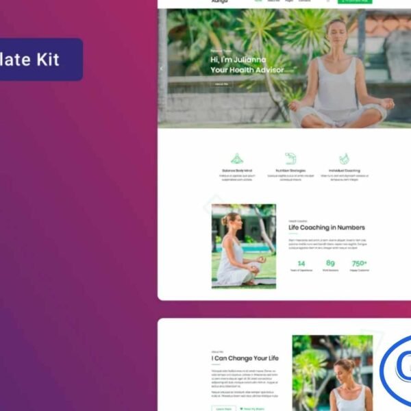 Auriga – Health Coach & Yoga Mentor Elementor Template Kit Auriga is a modern, responsive, and visually appealing Elementor Template Kit designed for health coaches, yoga trainers, nutritionists, fitness instructors, and healthy lifestyle mentors. Perfect for promoting wellness services, fitness programs, and lifestyle guidance, Auriga helps you create a professional online presence with ease.
