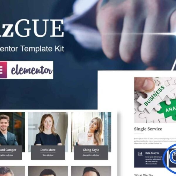 BizGUE – Business Elementor Template Kit BizGUE is a modern and flexible Business Elementor Template Kit crafted to help you launch a professional online presence with ease. Designed with beautiful, unique layouts, this kit is ideal for a wide range of corporate, agency, and business websites. Every template is fully responsive and thoroughly tested across major handheld devices, ensuring a seamless browsing experience for your visitors.