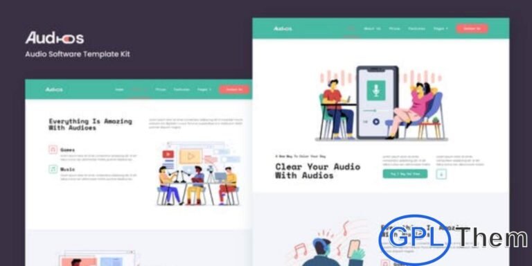 Audios – App Showcase Elementor Template Kit Audios is a professional Elementor Template Kit designed for showcasing apps, digital products, and technology services. Ideal for businesses in digital marketing, tech consulting, and service industries, it offers a modern, clean, and responsive design that looks great on all devices and web browsers.