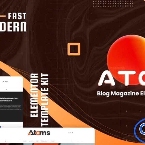 Atoms – Blog & Magazine Elementor Template Kit Atoms is a professional Elementor Template Kit designed for bloggers, online magazines, and content creators. Featuring a clean, balanced, and visually appealing layout, it makes publishing and showcasing your content effortless.