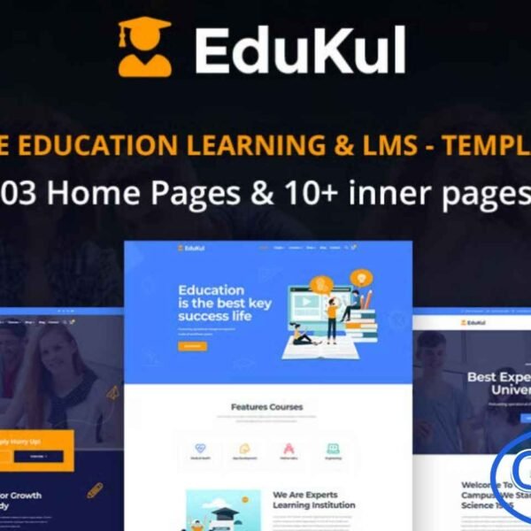 Edukul – Online Learning & Education Elementor Template Kit Edukul is a modern and fully responsive Elementor Template Kit designed for building professional online learning and education websites. Perfect for e-courses, schools, training programs, and educational platforms, this kit allows you to create engaging and user-friendly websites effortlessly.