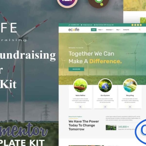 Ecoife – Charity Fundraising Elementor Template Kit Ecoife is a versatile Elementor Template Kit designed specifically for charity organizations, nonprofits, crowdfunding campaigns, and fundraising initiatives. Perfect for NGOs, charity foundations, welfare projects, and donation platforms, Ecoife offers a professional and engaging design that helps you showcase your cause effectively.