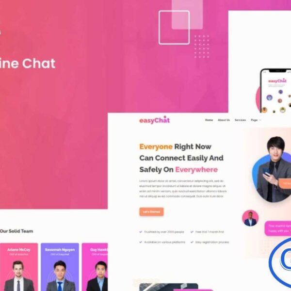 EasyChat – Online App Startup Elementor Template Kit EasyChat is a modern Elementor Template Kit designed for online chat apps, startups, and tech businesses. This template kit allows you to showcase your app, services, and features with a clean, professional, and fully responsive design that looks perfect on all devices.