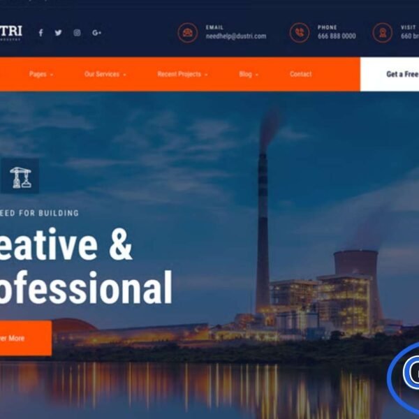 Dustri – Factory & Industrial Elementor Template Kit Dustri is a professional Elementor Template Kit designed for factories, industrial businesses, and construction companies. With its modern, clean, and versatile design, Dustri helps you showcase products, services, and company expertise in a professional and engaging way.
