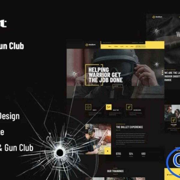 Dullet – Shooting Range & Gun Club Elementor Template Kit Dullet is a sleek and modern Elementor Template Kit designed for shooting ranges, gun clubs, hunting clubs, shooting schools, firearm training, and gun-related activities. With its dark, professional design, Dullet effectively showcases your services, courses, and club events.