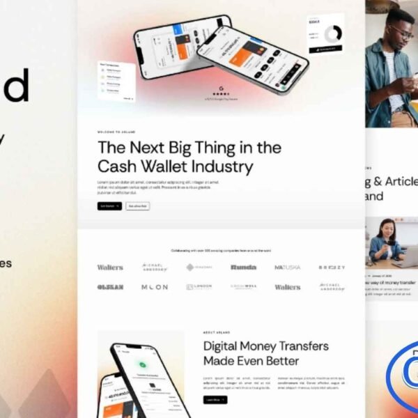 Arland – Online Payment Gateway Elementor Template Kit Arland is a modern Online Payment Gateway Elementor Template Kit designed for creating professional websites in the FinTech space. Ideal for online payment platforms, digital banking, finance startups, and financial service providers, this kit offers a clean, simple, and contemporary layout that enhances credibility and user experience.