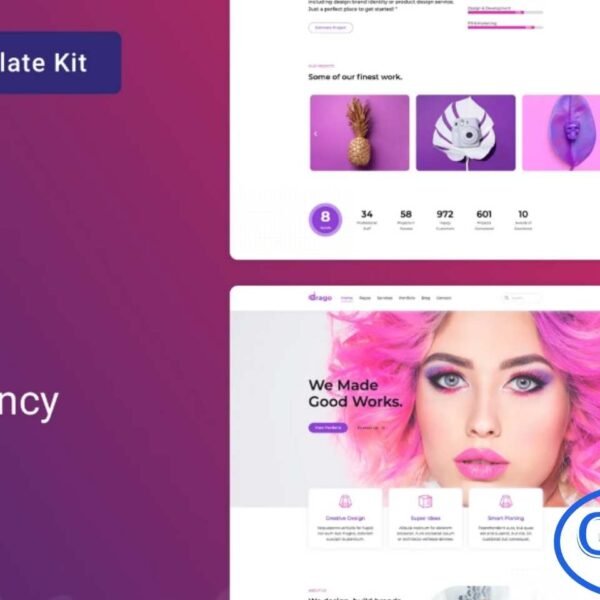 Drago – Creative Digital Agency Elementor Template Kit Drago is a modern Elementor Template Kit designed for creative and digital agencies to showcase their portfolio, services, and projects. This template kit includes all the essential pages needed for a professional digital studio website. Fully responsive and cross-browser compatible, Drago ensures a seamless user experience across all devices.