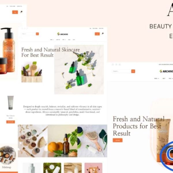 Archivo – Beauty Cosmetics & Skincare Elementor Template Kit Archivo is a modern and beautifully crafted Elementor Template Kit designed for beauty, skincare, and cosmetic ecommerce websites. Built to work seamlessly with Elementor Pro and WooCommerce, this kit makes it easy to create a stylish online store without any coding. Its clean, elegant layout helps showcase beauty products professionally while ensuring a smooth shopping experience on all devices.