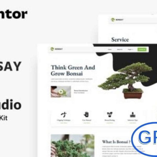 Bonsay – Bonsai Studio Elementor Template Kit Bonsay is a stylish and versatile Elementor Template Kit designed to help you create a professional business website quickly and easily using the Elementor Page Builder for WordPress. Perfect for creative studios, small businesses, or professional portfolios, this kit offers beautifully crafted page layouts that are fully responsive and easy to customize.