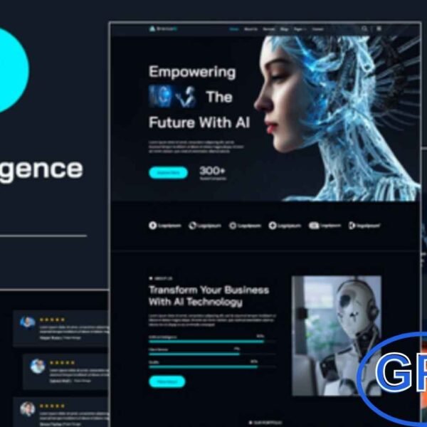 BraviusAI – AI & Robotics Elementor Template Kit BraviusAI is a cutting-edge Elementor Template Kit designed for Artificial Intelligence, Robotics, Machine Learning, and Tech Innovation websites. Crafted with a modern and futuristic layout, this template kit helps you build a professional and engaging online presence for your AI or tech-based business without writing a single line of code.