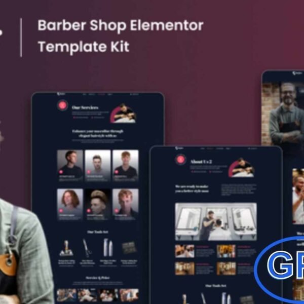Barber 1997 – Barbershop Elementor Template Kit Barber 1997 is a stylish and modern Elementor Template Kit crafted for barbershops, hair salons, grooming studios, and beauty professionals. Designed to help you showcase your services, team, and portfolio in a professional and engaging way, this kit delivers a clean, elegant, and fully responsive layout that looks great on all devices.