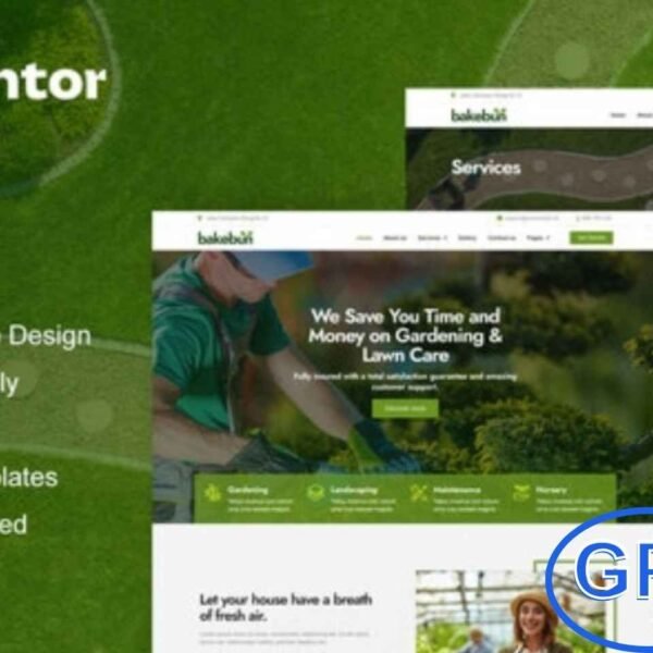 Bakebun – Landscape & Gardening Elementor Template Kit Bakebun is a modern Elementor Template Kit designed for gardening, landscaping, lawn care, and outdoor decoration services. Featuring 12+ pre-built templates with a fresh, clean, and nature-inspired design, Bakebun helps you create a professional and visually appealing gardening website with ease.