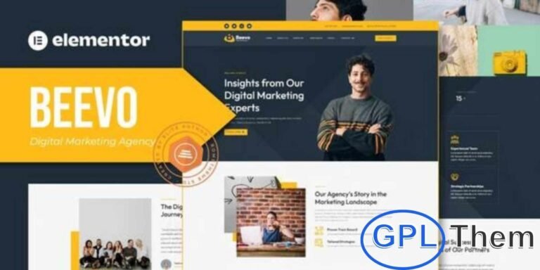 Beevo – Digital Marketing Agency Elementor Template Kit Beevo is a modern and creative Elementor Template Kit built specifically for digital marketing agencies, SEO firms, branding studios, and marketing consultants. Featuring professionally designed templates for showcasing digital strategies, SEO services, brand identity, and marketing tools, Beevo helps you create a high-converting online presence with ease.