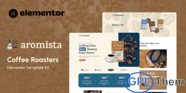 Aromista – Coffee Roasters Elementor Template Kit Aromista is a stylish and modern Elementor Template Kit crafted for coffee roasters, cafes, baristas, and coffee enthusiasts. Perfect for showcasing your roasting process, products, and brewing expertise, this kit creates a warm and inviting online presence for your coffee brand.