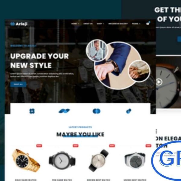 Arloji – Modern Hand Watch Shop eCommerce Elementor Template Kit Arloji is a modern and stylish eCommerce Elementor Template Kit crafted specifically for hand watch and luxury accessories stores. Built using Elementor Pro, this kit offers a clean, elegant, and fully responsive design that works seamlessly with the free Hello Elementor theme and most WordPress themes.