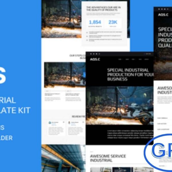 Aquos – Factory & Industrial Elementor Pro Template Kit Aquos is a professional Elementor Pro Template Kit specially crafted for Factory, Industrial, Manufacturing, and Engineering websites. Perfect for businesses in construction, robotics, metallurgy, chemical production, and industrial machinery, this kit helps you build a powerful and modern online presence with ease.