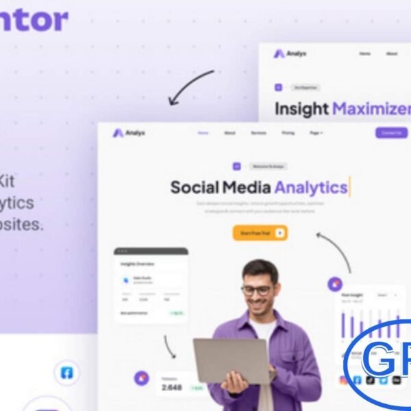 Analyx – Social Media Analytics & SaaS Company Elementor Template Kit Analyx is a modern and professional Elementor Template Kit designed for Social Media Analytics, SaaS Companies, and IT Businesses. Perfect for software landing pages, social media agencies, and cloud-based service providers, this kit features a clean, elegant, and high-converting layout that adapts seamlessly to any screen size.