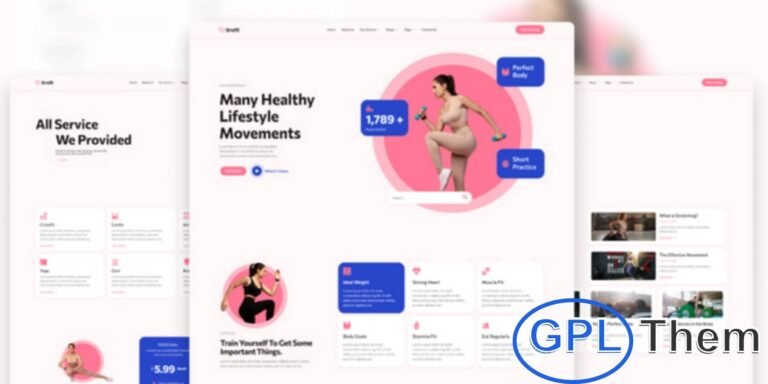 Bnefit – Gym & Fitness Center Elementor Template Kit Bnefit is a modern and dynamic Elementor Template Kit built for gyms, fitness centers, personal trainers, and wellness websites. Designed with a clean, minimalist, and professional layout, it helps you create a powerful online presence that motivates and engages visitors.