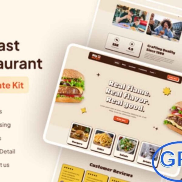 BigBurger – Burger & Fast Food Restaurant Elementor Template Kit BigBurger is a modern and stylish Elementor Pro Template Kit designed for burger bars, fast food outlets, cafes, restaurants, and street food businesses. Featuring a creative and unique design, this kit helps you build a mouthwatering website that perfectly showcases your menu and brand.