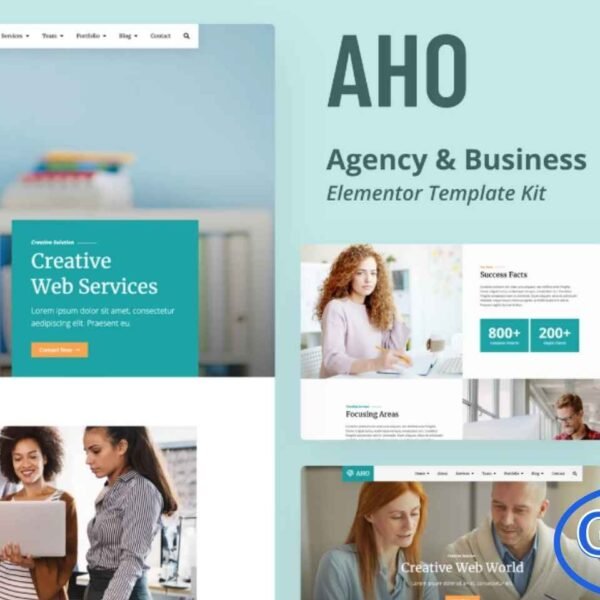 Aho – Agency & Business Elementor Template Kit Aho is a modern and creative Agency & Business Elementor Template Kit designed to help you build a professional online presence with ease. Perfect for design agencies, creative studios, freelancers, and business portfolios, this kit offers a clean and contemporary layout that highlights your services and showcases your work beautifully.
