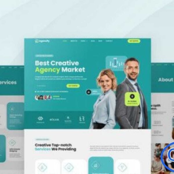 Agencify – Creative Agency Elementor Pro Template Kit Agencify is a versatile and professional Elementor Pro Template Kit designed for creative agencies, corporate businesses, consulting firms, digital agencies, finance companies, and marketing agencies. With its clean and modern design, Agencify allows you to build a fully functional and visually appealing website quickly, without writing a single line of code.