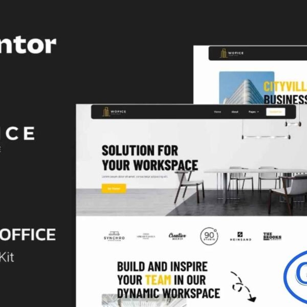 Wofice – Workspace & Office Elementor Template Kit Wofice is a professional Elementor Template Kit designed to help you build modern Workspace and Office websites quickly and effortlessly. Built for use with the Elementor Page Builder, this kit provides ready-made layouts that make website creation simple, even without coding skills.