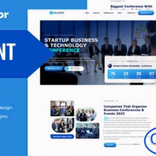 Zelevent – Event & Conference Elementor Template Kit Zelevent is a powerful and modern Elementor Template Kit designed specifically for event, conference, seminar, summit, workshop, and meetup websites. With its clean, responsive, and professionally crafted layouts, this kit helps you create an engaging event platform in minutes.