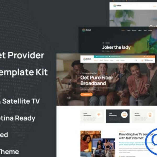 Zeinet – Internet Provider & Satellite TV Elementor Template Kit Zeinet is a modern, clean, and professional Elementor Template Kit designed for Internet Service Providers and Satellite TV businesses. Perfect for broadband companies, IPTV services, cable TV providers, telecom companies, VoIP solutions, mobile operators, and digital TV platforms, this kit delivers everything you need to build a high-quality online presence.