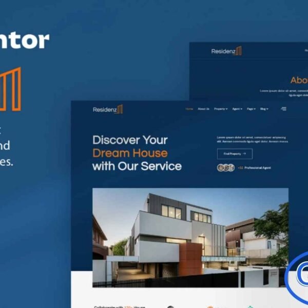 Residenz – Real Estate Agent & Property Listing Elementor Template Kit Residenz is a modern and fully responsive Elementor Template Kit designed for real estate agents, property listings, and real estate agencies. Perfect for showcasing houses, apartments, commercial properties, and architectural projects, this template kit provides a professional and visually appealing online presence.