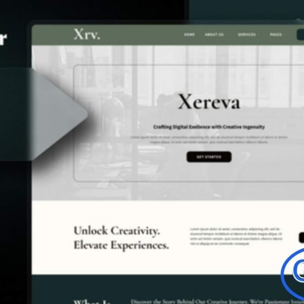 Xereva – Creative Digital Agency Elementor Template Kit Xereva is a sleek and modern Elementor Template Kit designed specifically for creative digital agencies, branding studios, and freelance professionals. Featuring a bold, minimal, and dark-style aesthetic, this kit provides a perfect platform to showcase portfolios, services, and agency achievements. With a fully responsive layout, Xereva ensures your website looks stunning across all devices.