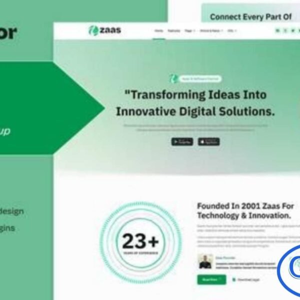 Zaas – Apps & Software Startup Elementor Template Kit Zaas is a modern and high-performance Elementor Template Kit designed for app developers, SaaS startups, software companies, and technology businesses. With sleek, professional layouts, this kit helps you showcase your product features, app screenshots, pricing plans, and customer testimonials in a clean and engaging way.