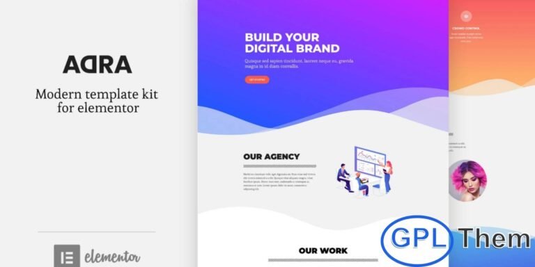 Adra – Modern & Creative Elementor Template Kit Adra is a modern and creative Elementor Template Kit designed for professionals, creatives, artisans, and agencies looking to build a bold one-page portfolio website. Featuring vivid colors, striking typography, and a visually engaging layout, Adra makes it easy to showcase your work and brand in style.