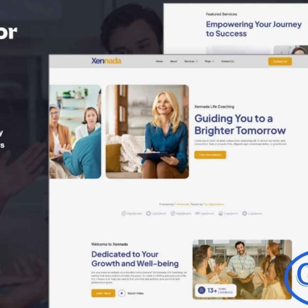 Xennada – Life Coach Elementor Template Kit Xennada is a modern and inspiring Elementor Template Kit crafted specifically for life coaches, wellness mentors, business consultants, and personal development trainers. Designed to elevate your professional brand, it includes beautifully structured layouts for coaching programs, services, events, workshops, and testimonials. Its clean, fully responsive design ensures a seamless browsing experience across all devices.