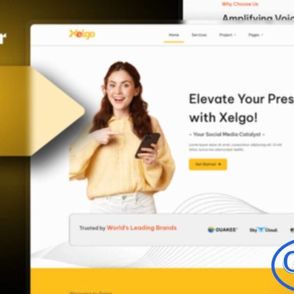Xelgo – Social Media Marketing Elementor Template Kit Xelgo is a modern and dynamic Elementor Template Kit designed specifically for social media marketing agencies, digital marketers, advertising firms, and branding professionals. With its sleek layouts and creative design elements, Xelgo helps you showcase your services, strategies, case studies, and client results with maximum impact.