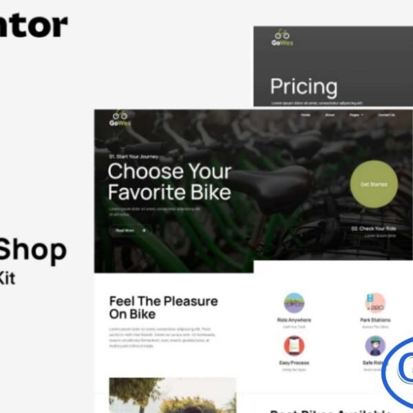 Gowes – Bike Rental Shop Elementor Template Kit Gowes is a modern and professional Elementor Template Kit designed specifically for bike rental shops, cycling services, and outdoor adventure businesses. Built with the Elementor Page Builder, this kit makes it easy to create a complete, high-quality website without any coding skills.
