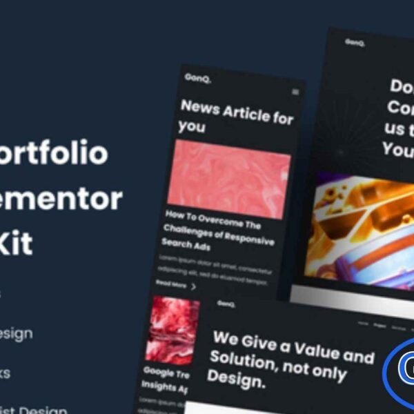 GonQ – Creative Portfolio Agency Elementor Template Kit GonQ is a stylish and professionally crafted Elementor Template Kit designed for creative agencies, designers, freelancers, and portfolio-driven businesses. This ready-to-use kit makes it effortless to build visually striking websites quickly and efficiently. Featuring a unique blend of retro and minimalist design styles, GonQ helps your website stand out with an eye-catching, anti-mainstream aesthetic.