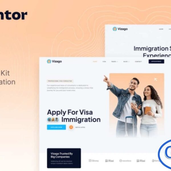 Vizago – Immigration & Visa Consulting Elementor Template Kit Vizago is a professionally crafted Elementor Template Kit tailored for immigration consultants, visa agencies, and global relocation services. Whether you specialize in PR visas, job visas, study visas, travel visas, or international migration support, Vizago provides everything you need to build a polished, trustworthy, and high-converting website.