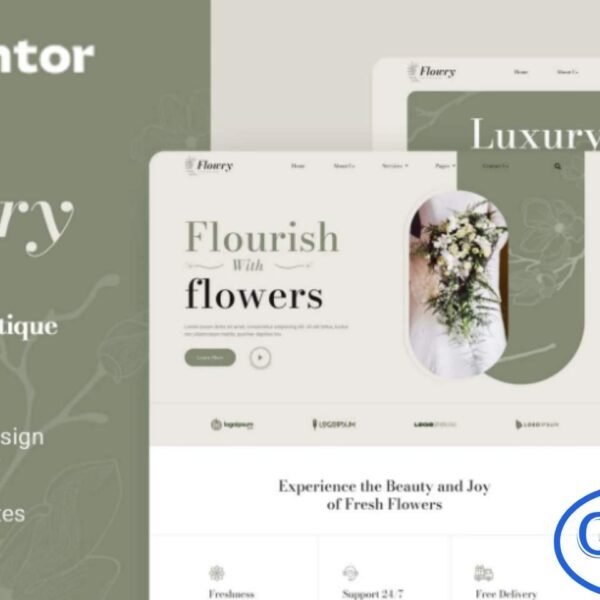 Flowry – Florist & Flower Boutique Elementor Template Kit Flowry is a beautifully crafted Elementor Template Kit designed for florists, flower boutiques, event stylists, and all floral-related businesses aiming to build an elegant and charming online presence. Featuring a modern, visually appealing layout, this kit helps you showcase flower arrangements, services, and special events with stunning clarity.