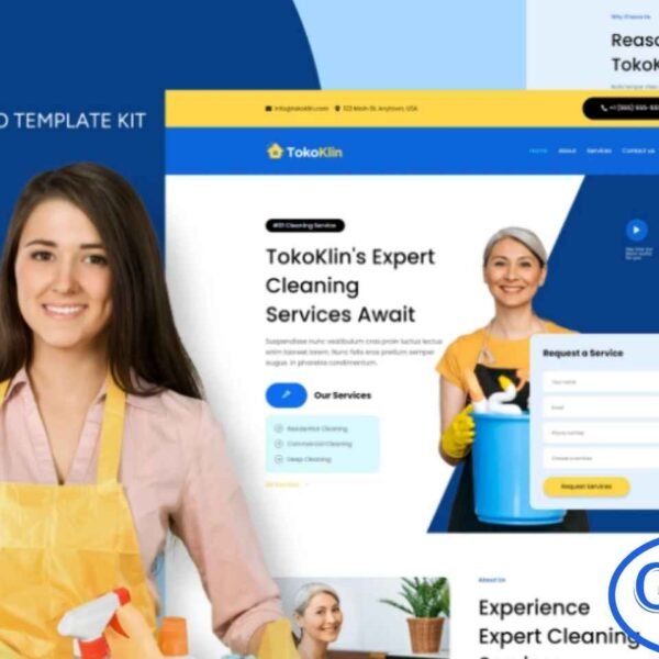Tokoklin – Cleaning Service Business Elementor Template Kit The Tokoklin – Cleaning Service Business Elementor Template Kit is a professionally designed solution for cleaning companies, janitorial services, and home or commercial cleaning providers. Built with Elementor, this template kit offers clean, modern, and fully responsive layouts to showcase your services, pricing, team, and customer testimonials.
