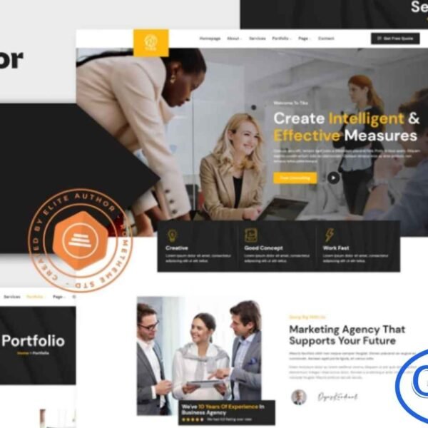 Tiko – Business Agency Elementor Template Kit The Tiko – Business Agency Elementor Template Kit is a modern and versatile solution designed for business agencies, corporate firms, consultants, and professional service providers. Packed with 12+ pre-built templates, this kit features clean, fully responsive layouts that make it easy to build a polished and high-performing website.