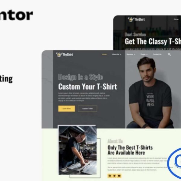 Thyshirt – T-Shirt Design & Printing Elementor Template Kit Thyshirt is a professionally crafted Elementor Template Kit designed for T-shirt design studios, custom printing shops, and apparel branding businesses. Built for seamless use with the Elementor Page Builder, this kit allows you to create a stylish, modern, and fully responsive website without writing any code.